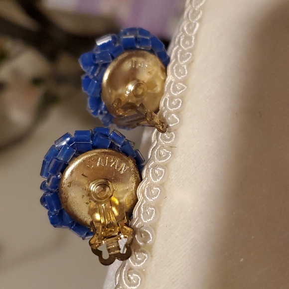 1950s/1960s Glass Tube Seed Beaded 10 Strand Necklace w/Clip Earrings - Picture 7 of 7